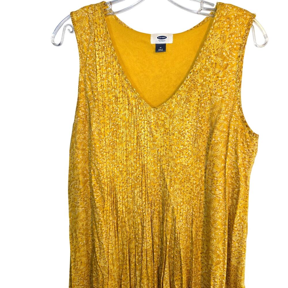 Old Navy Medium BOHO Yellow Women's Sleeveless Sun Dress Miss Size 8 10 M - Picture 2 of 7